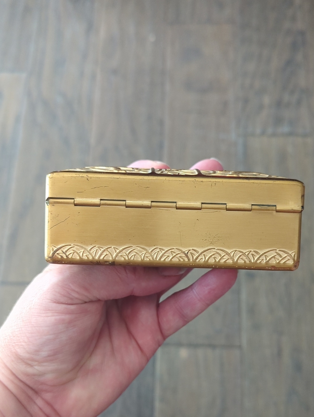 Vintage 1951 CERTINA EA Watch Box Art Deco Style Brass - Picture 5 of 9